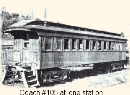 Amador Central Railroad coach 105